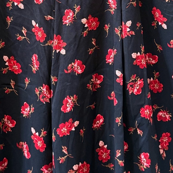 ANTHROPOLOGIE Maeve Floral Printed Wide Leg High Rise A-Line Culottes Size L NEW - Picture 4 of 9